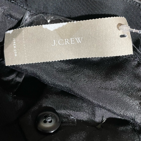 J Crew Long Pencil Skirt PU Faux Leather Pockets Front Slit Front Zip Sz 2 NWT - Picture 5 of 6